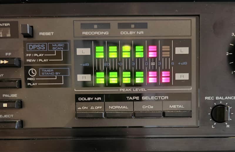 Kenwood Kenwood KX-32B vintage, 2-head stereo cassette deck 80s - Black image 1