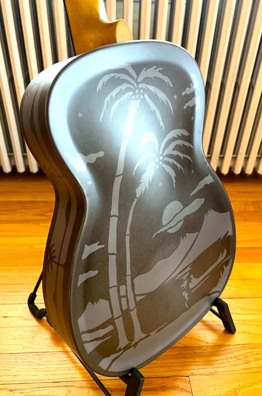 National Reso-Phonic Weathered Steel Style O 14 Fret 2022 Weathered Steel - IN STOCK NOW! image 1