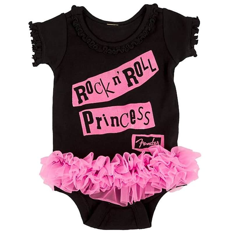 Fender Rock n' Roll Princess Onesie, Black, 12 month 2016 image 3