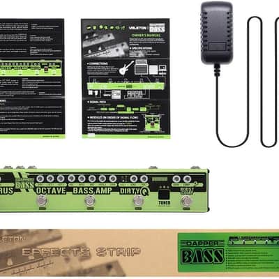 Valeton VES-2 Dapper Bass Bass Effect Strip, (with 9V power supply) image 3