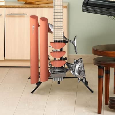 Teuffel Birdfish Electric Guitar – Rare 2000s Model in Apricot Matte – Complete with Original Case & Accessories image 3