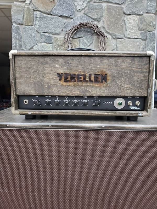 Verellen Loucks 100W amp and matching 4x12 cabinet image 1
