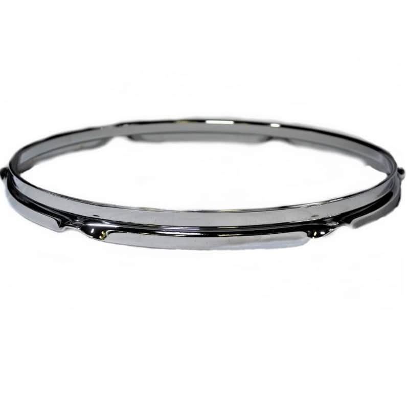 16" 6 lug chrome triple flange drum hoop image 1