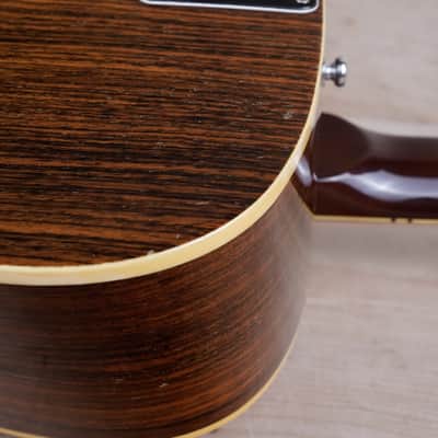 Epiphone FT-165 Bard DeLuxe 12 String Acoustic Guitar MIJ 1970's Natural w/ Ibanez Hard Case image 17