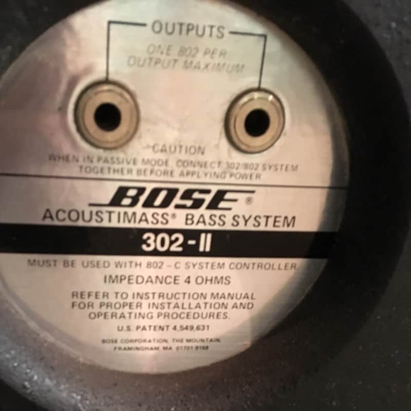 Bose 302 Series II Acoustimass Bass System | Reverb