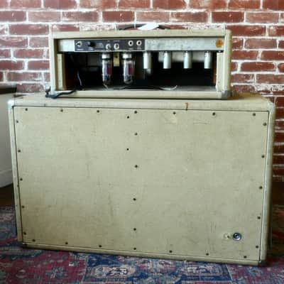 Fender 1962 Brownface Bassman (Piggyback Head and Cabinet) image 2