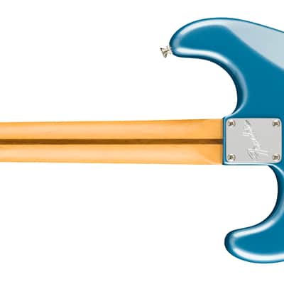 Fender American Professional Classic Stratocaster Maple FB Faded Lake Placid Blue with Bag image 2