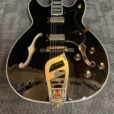 Hagstrom '67 Viking II Electric Guitar Black image 3