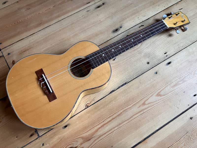 Ohana K-70G Tenor Ukulele + Basic Gig Bag Solid Top image 1