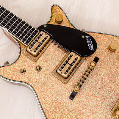 1962 Gretsch Champagne Sparkle Jet Double Cutaway 6129T w/ Burns Vibrato, Case image 7