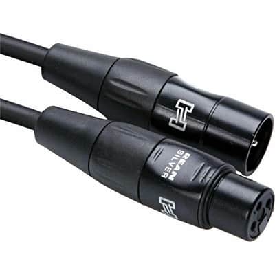 2 Pack Hosa Pro Microphone Cable, Neutrik REAN Connectors REAN XLR3F to XLR3M, HMIC-010 (10 Feet) image 5