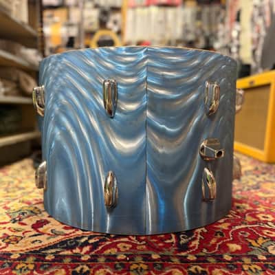 1960s Slingerland 14x20 Bass Drum Shell in Blue Satin Flame image 9