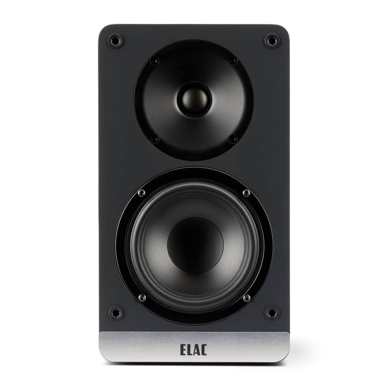 ELAC Debut ConneX 4-1/2" Powered Bookshelf Speakers with HDMI ARC, Pair of Bookshelf Speakers for Home Entertainment System, Black image 1