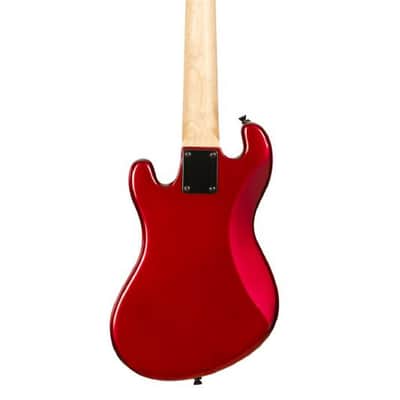 Kala UBASS-SB-RD-FS Solid Body 4-String Fretted U-BASS With Gig Bag, Candy Apple Red image 2