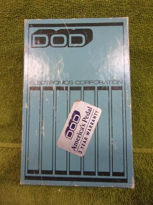 DOD FX-90 Delay box top only, 1980's or 1990's, blue, Cipollina image 1
