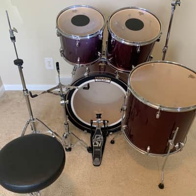 Pearl Forum 5-Piece Drum Set, Wine Res, Hardware Included image 4