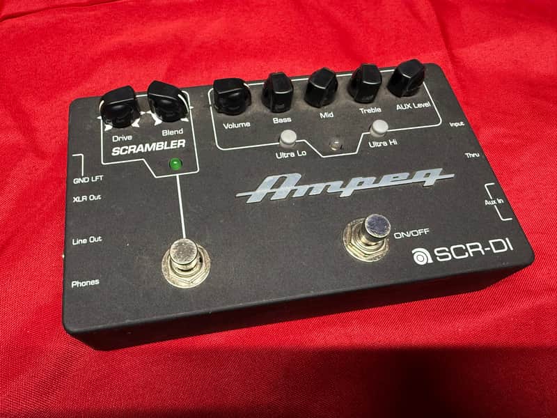 Ampeg SCR‑DI Bass DI Preamp with Scrambler Overdrive 2010s - Black image 1