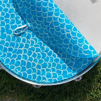 14" single layer Drum Bunny cloth drum cover - dampener - partial mute - compare to Drum Tortillas - Quesadilla - Big Fat Snare image 2