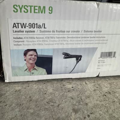 Audio-Technica ATW-901a/L System 9 Wireless Lavalier Microphone System 2010s - Black imagen 4