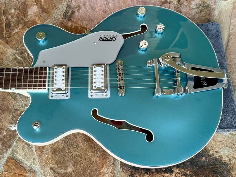 Gretsch G5622T-140 140th Anniversary Electromatic Double Platinum Center Block 2023 - Present - Two-Tone Stone Platinum / Pearl Platinum image 1
