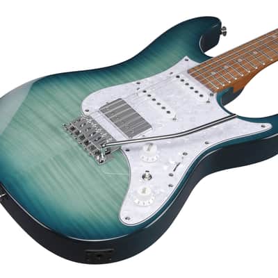 Ibanez AZ22S1F-TXB AZ Electric Guitar 6-String - Transparent Turquoise Burst image 1