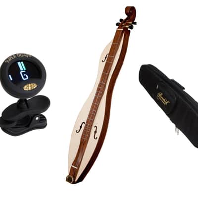 Mountain Dulcimer Package Includes: Roosebeck Mountain Dulcimer 4-String Cutaway - F-Holes + Roosebe image 1
