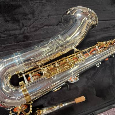Yamaha YTS-480SGLK Tenor Saxophone Silver-plated Body, Gold Lacquer Keys Auth Dlr New Unplayed #540 image 14
