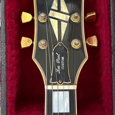 1977 Gibson Les Paul Custom Faded White/Cream w/case image 6