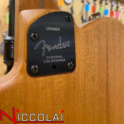 Fender American Acoustasonic Telecaster Ebony Fingerboard, Black image 13