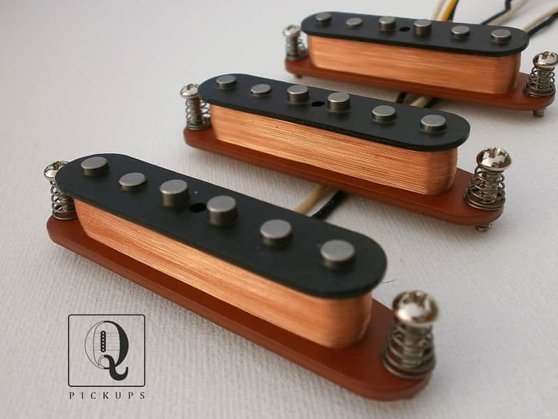 Stratocaster A2 Pickups SET Hand Wound Fits Fender by Q pickups Squire Coil Tap BRIDGE Strat image 1