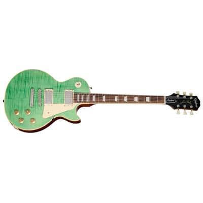 Epiphone Les Paul Standard 50s Figured Top Guitar w/Premium Gig Bag - Seafoam Green image 3