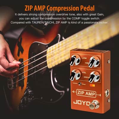 JOYO Overdrive Pedal R Series OD Pedal Rock Compression Tone with Gain COMP for Electric Guitar Effect (ZIP AMP R-04), Price include the import duty for US buyer image 7