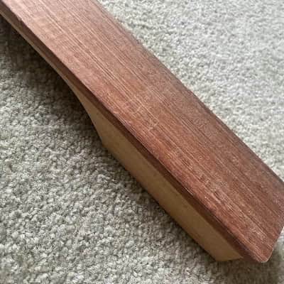 Maple Wood Guitar Strat Style Neck, Fretless Rosewood Fingerboard image 6