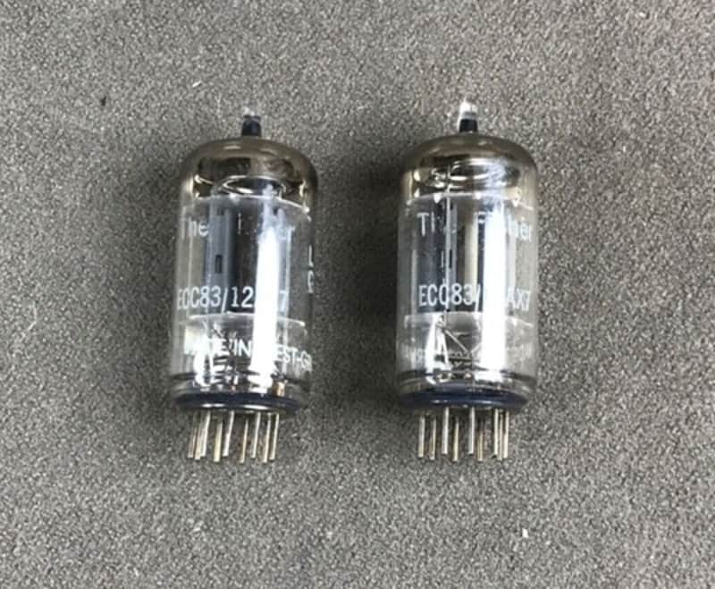 2 Telefunken for Fisher 12AX7/ECC83 Flat Plate Tubes W. Germany TV-7D/U Tested image 1