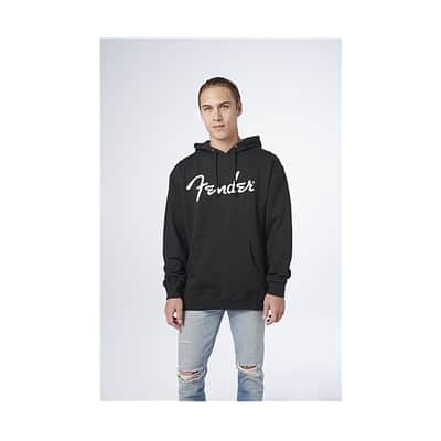 Fender Spaghetti Logo Pullover Hoodie (Medium, Black) image 3