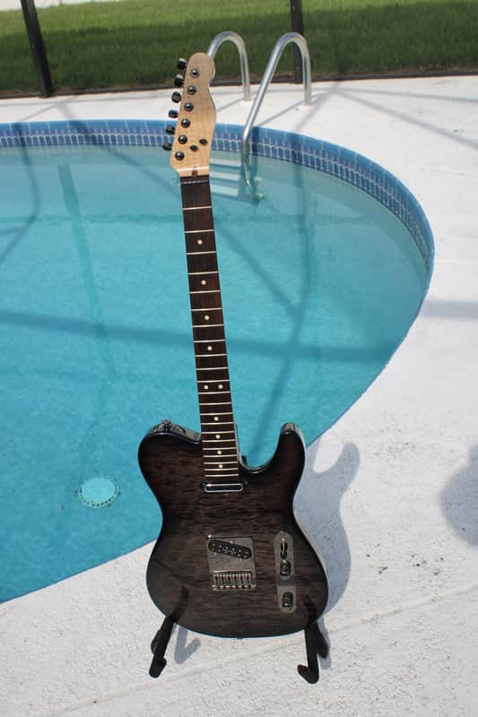Warmoth Telecaster - Mahogany/QM Body, FM/RW Neck image 1