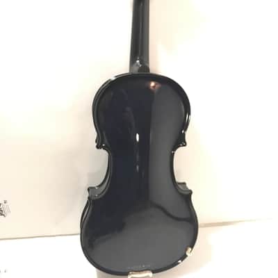 5-String Acoustic Electric Glasser Carbon Compsite Violin, Dark Blue image 3