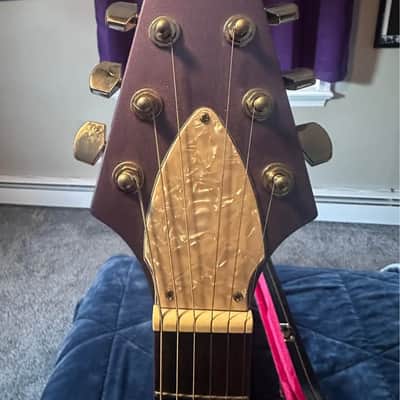 2023 Epiphone Kirk Hammett '79 Flying V - Purple Metallic image 3