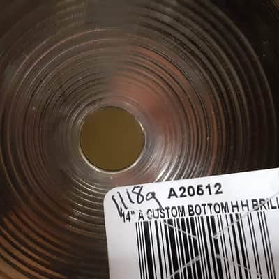 Zildjian 14" A Custom Hi-Hat Cymbals (Pair) 1991 - Present - Brilliant image 17