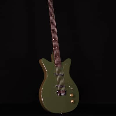 Danelectro Dan O. Cool Baritone Electric Guitar, Green image 8