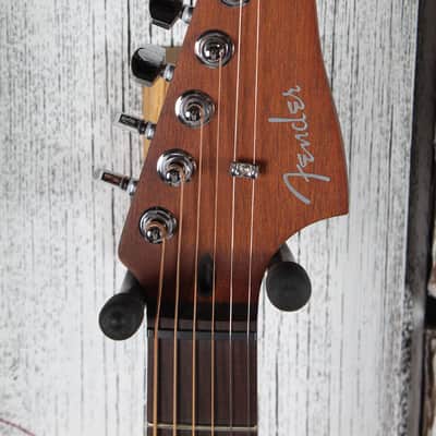 Fender Acoustasonic Standard Jazzmaster Acoustic Electric Guitar Black Finish image 11