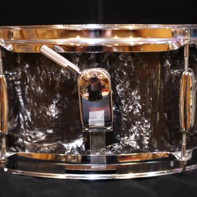 "Crest Deluxe" MIJ Coal Black Pearl 6-Lug Snare image 3