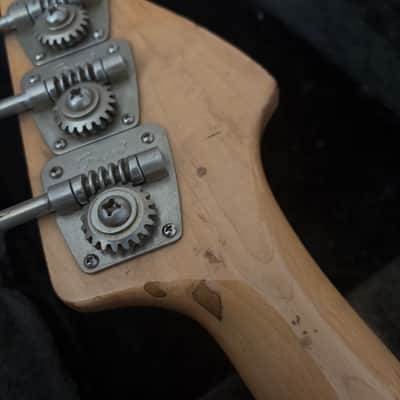 1976 Fender Precision Bass Left-Handed refin nitro olympic white image 18