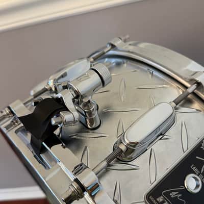 Tama LU1465 6.5x14" Lars Ulrich Signature Snare Drum - Diamond Plate Steel image 12