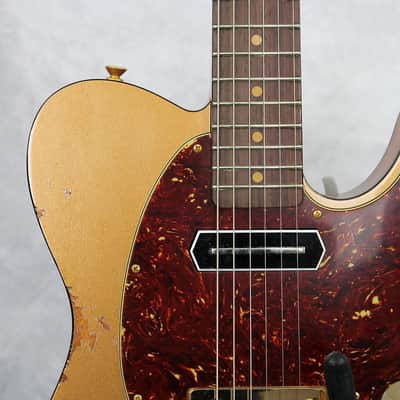 Fender Custom Shop Limited Edition Bow Tie Telecaster 2026 Aged Firemist Gold image 3