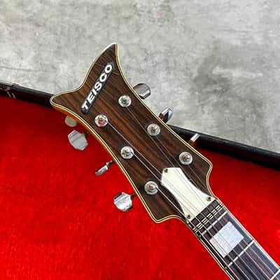 Teisco VAMPER 1960’s Sunburst original vintage MIJ Japan bizarre long scale ox image 7