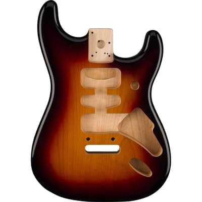 Fender Deluxe Series Stratocaster HSH Alder Body 2-Point Bridge Mount - 3-Color Sunburst image 1