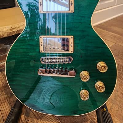 1999 Heritage H150 CM **RARE** One-Piece Maple Top Emerald Green image 4