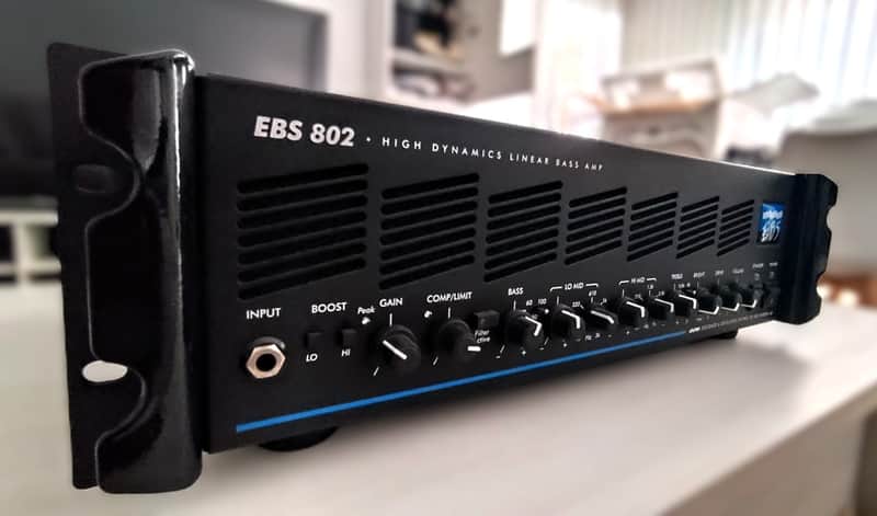 EBS 802 750-Watt Bass Amp Head 2020 - Present - Black image 1
