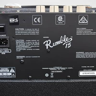 Fender Rumble 15 Bass Combo Amp image 3